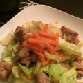 maple22's cooksnap of when they made 鶏肉とキャベツの塩レモンいため♪.