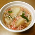 Andy♪'s cooksnap of when they made かぶのかにかま餡かけ.