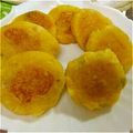 EmiKaeeee's cooksnap of when they made ポテトとかぼちゃのもちもち焼.