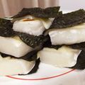 oyuking's cooksnap of when they made お餅☆№１☆チーズ＆海苔.