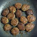まめまめしきまめ's cooksnap of when they made お弁当にも！合挽き肉のつくねバーグ.