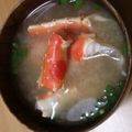 うさぴこさん's cooksnap of when they made お熱いうちに♨～　カニのみそ汁.