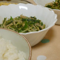 mmameco's cooksnap of when they made 超簡単☆水菜としめじのおひたし.