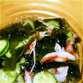 天音。's cooksnap of when they made もずく酢で和えるだけ！ 簡単酢の物.