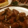 ぶぶべべみる's cooksnap of when they made 下処理不要！串焼き鶏レバー★タレ味で★.