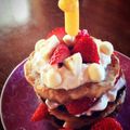 あり彩ママ's cooksnap of when they made 1歳のバースデーケーキ.
