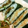 げんそら's cooksnap of when they made 焼肉♪鮭マヨ☆おにぎりサンド★運動会に.