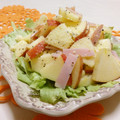 赤い電話's cooksnap of when they made 簡単 林檎とハムのサラダ.