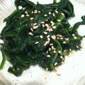 KSTake's cooksnap of when they made <韓国料理> ほうれん草のナムル.