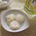 miyuki12's cooksnap of when they made ゆずれもん風味のチーズ入りみたらし団子.