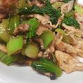 TeddySao's cooksnap of when they made チンゲン菜と豚肉のオイスター炒め.