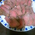 自宅警備員ex's cooksnap of when they made 本格ジューシー★自家製ローストビーフ.