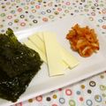Satoco❋'s cooksnap of when they made 韓国海苔で★キムチーズ♪.