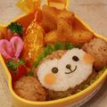 atuatu's cooksnap of when they made 動物♬おさるさん♡キャラ弁.