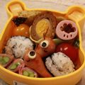 atuatu's cooksnap of when they made キャラ弁☆海苔巻きでかたつむり.
