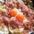浄瑠璃's cooksnap of when they made フライパンひとつでポパイ目玉焼き.