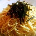 ❦sapphire❦'s cooksnap of when they made はなびし草のあっさり和風明太パスタ.