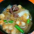 にゃむみー's cooksnap of when they made ゴボウと白菜のすき焼き風.