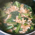 jozi's cooksnap of when they made 煮るだけ常備菜！小松菜と油揚げの煮びたし.