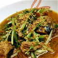 まゆ６３'s cooksnap of when they made 簡単、缶詰アレンジ！鰯と水菜の白だし炒め.