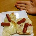 yunapi☆'s cooksnap of when they made グリルで作る！もちピザ.