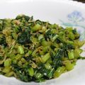 ちばたま's cooksnap of when they made カブの葉炒め.