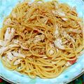 めんどい屋's cooksnap of when they made ポン酢で梅ささみパスタ.