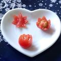 あむ♪'s cooksnap of when they made お弁当にも♪ミニトマトのお花.
