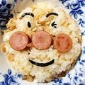 みゃじま's cooksnap of when they made 誰でも出来るアンパンマン弁当（キャラ弁）.
