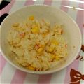 5匹のぶた's cooksnap of when they made 炊飯器で簡単！カニカマピラフ！.