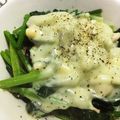 N☆0610's cooksnap of when they made ほうれん草のチーズ炒め.