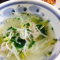 mantacarp's cooksnap of when they made 豚ミンチと豆もやしの中華スープ.