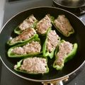 くつくつ９'s cooksnap of when they made 簡単！ピーマンの肉詰め.
