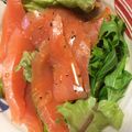 す1222's cooksnap of when they made スモークサーモンと水菜のサラダ.