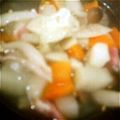 崖っぷち歩's cooksnap of when they made ウェイパーで✩ほっこりさつまいものスープ.