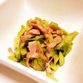 あんにょんv's cooksnap of when they made ブロッコリーの茎とベーコンで一品♡.