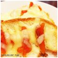 ミカン３號's cooksnap of when they made 干し柿とチーズのトースト.