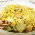 くるみミルクティ's cooksnap of when they made 甘キャベツとコーンの超簡単おかず.