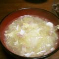 ぽんずー's cooksnap of when they made 白菜とふわふわ玉子のチキンスープ.
