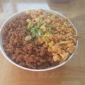 弱虫ケーキ's cooksnap of when they made 簡単！うますぎ★2色のそぼろご飯★.