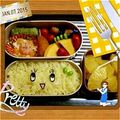 蒼くんの母's cooksnap of when they made 手抜きふなっしーキャラ弁.