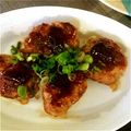 Kiyumimimi's cooksnap of when they made はんぺん入り♪鶏の照り焼きハンバーグ.