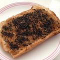 ゆみらんたん's cooksnap of when they made 黒蜜＊黒ゴマトースト.
