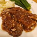 優晴花のママ's cooksnap of when they made ポークステーキおろし玉ねぎソース.