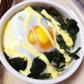 まなみ518's cooksnap of when they made カマンベールチーズとほうれん草のココット.