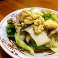 ボンくん's cooksnap of when they made 簡単レタスと卵と豚肉の中華炒め。.