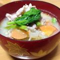 なのはな26's cooksnap of when they made 簡単☆ほっこりくり～みぃ豆乳入り豚汁☆.