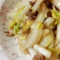 mipoco★'s cooksnap of when they made ⭐塩揉み白菜⭐豚バラのウマ塩炒め♪.