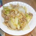 クックQGFJLB☆'s cooksnap of when they made 白菜消費！豚バラ味噌炒め＊.