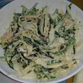 たべたべこ's cooksnap of when they made ★新玉ねぎとひじきの和風鶏ハムサラダ★.
